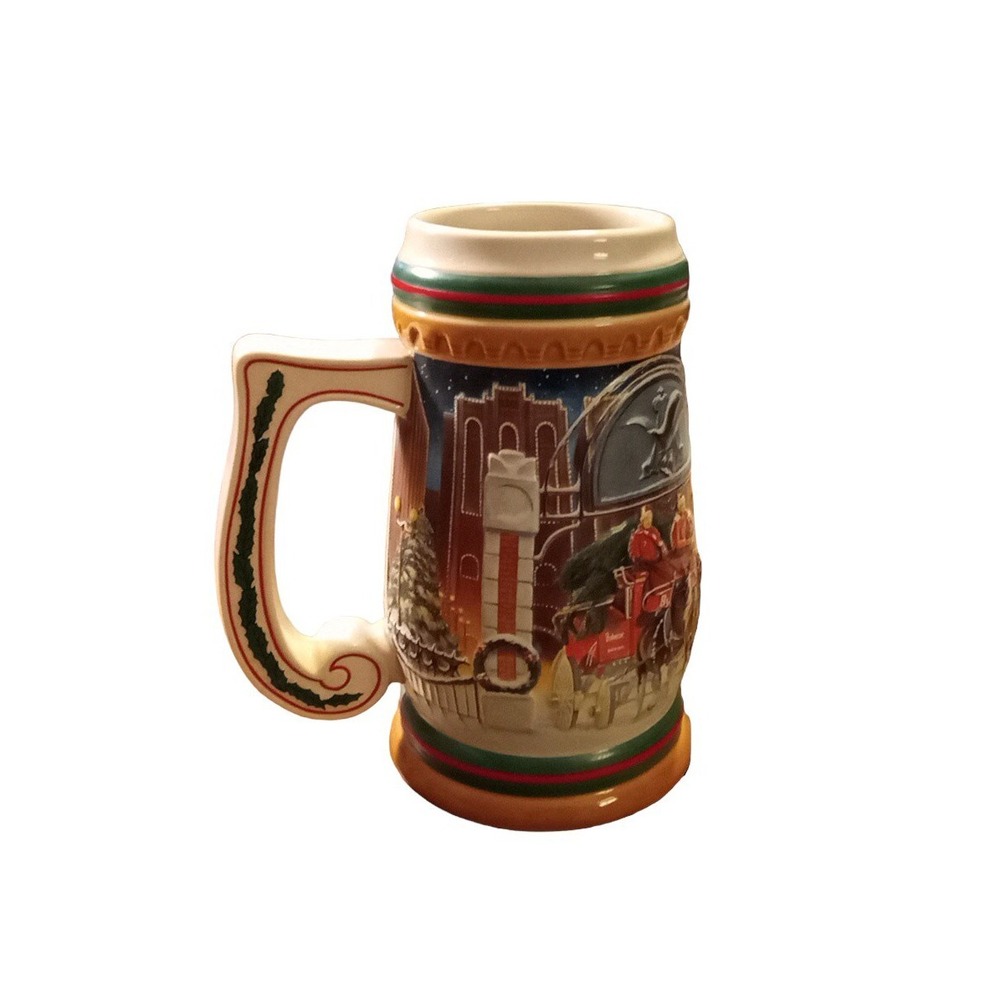Budweiser 1997 Home For The Holidays Christmas Beer Stein Mug Collectible CS313